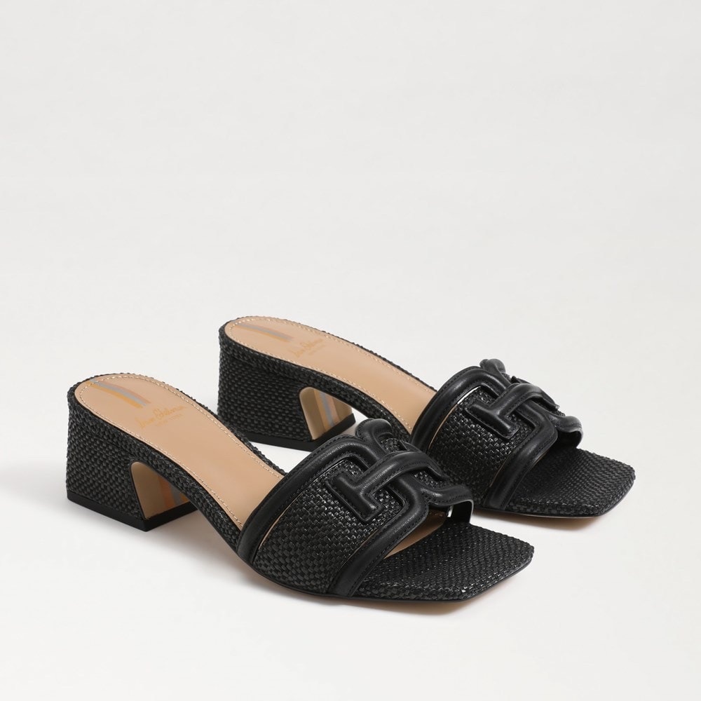 46-SAM EDELMAM Waylon Block Heel Slide SIZE 8
